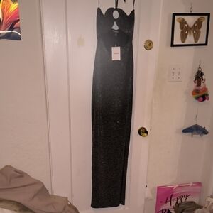 NWT Hera Collection X Forever 21 | Strapless Glittering Black Dress